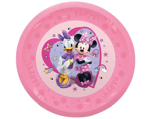4PK 21cm MINNIE JUNIOR PARTY REUSABLE PLATES
