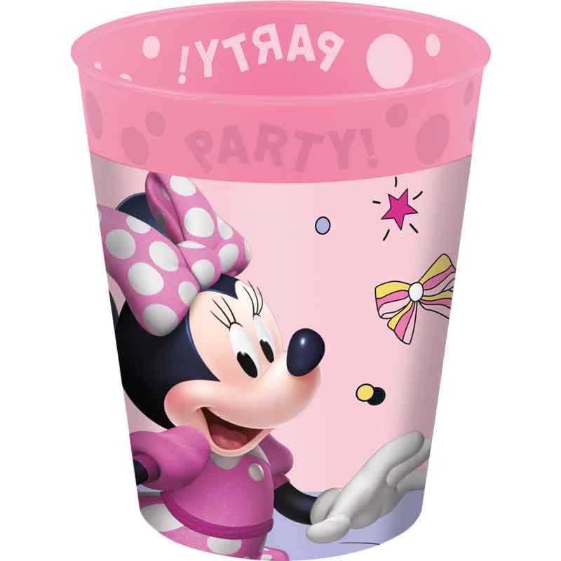 4PK 250ml MINNIE JUNIOR PARTY REUSABLE CUPS