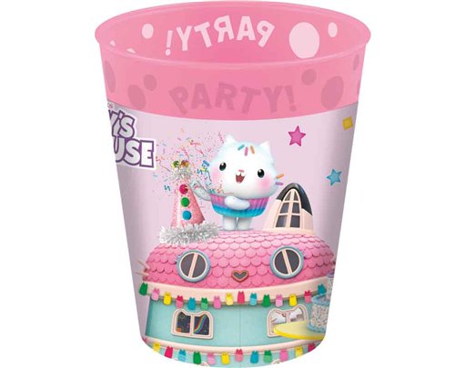 4PK 250ml GABBY'S DOLLHOUSE PARTY REUSABLE CUPS
