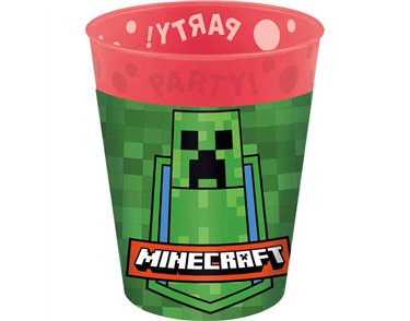 4PK 250ml MINECRAFT PARTY REUSABLE CUPS