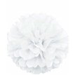 16IN WHITE PUFF DECOR