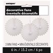 (3) 6IN WHITE DECORATIVE FAN