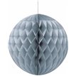 8IN SILVER HONEYCOMB BALL