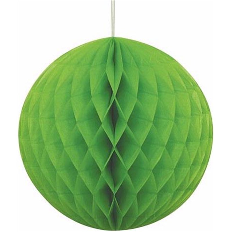8IN LIME GREEN HONEYCOMB BALL