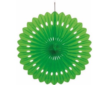 16IN LIME GREEN DECORATIVE FAN