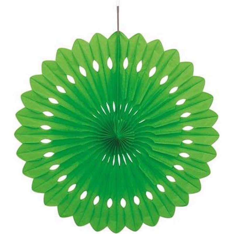 16IN LIME GREEN DECORATIVE FAN