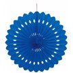 16IN ROYAL BLUE DECORATIVE FAN