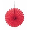 3PK 6in RUBY RED DECORATIVE FANS