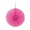 3PK 6in HOT PINK DECORATIVE FANS