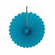 3PK 6in CARIBBEAN TEAL DECORATIVE FANS