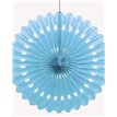 16IN POWDER BLUE DECORATIVE FAN