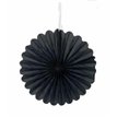 3PK 6in BLACK DECORATIVE FANS