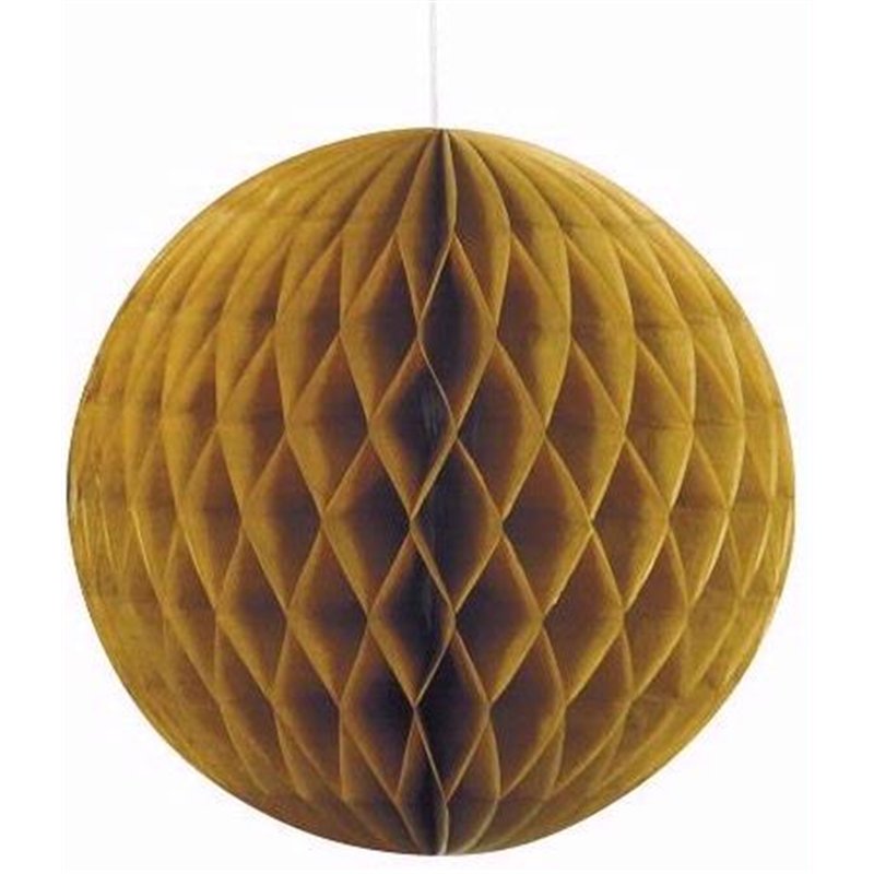 8IN GOLD HONEYCOMB BALL