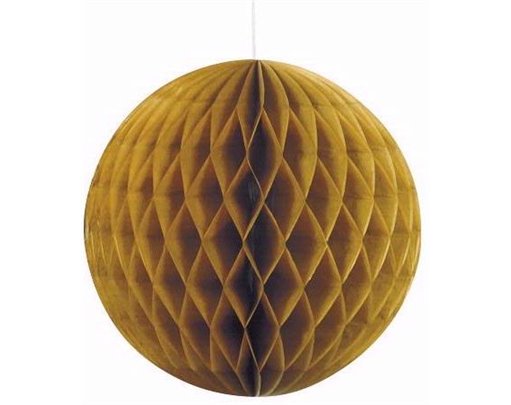 8IN GOLD HONEYCOMB BALL
