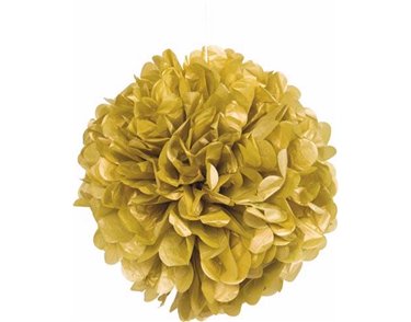 16IN GOLD PUFF DECOR