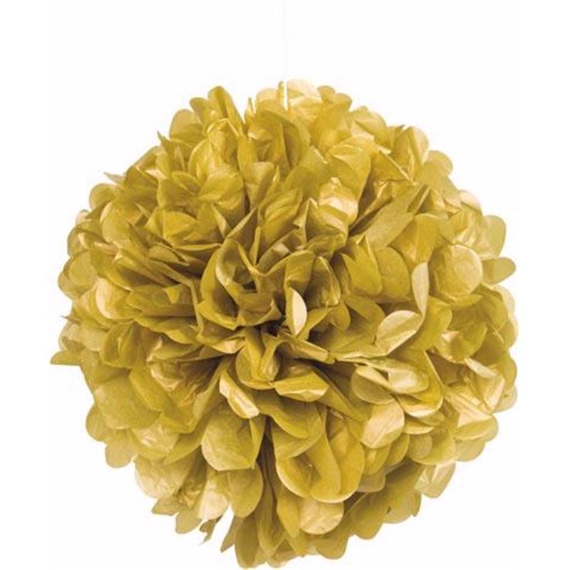 16IN GOLD PUFF DECOR