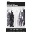 9FT S/B/W FOIL TISSUE TASSEL GARLAND
