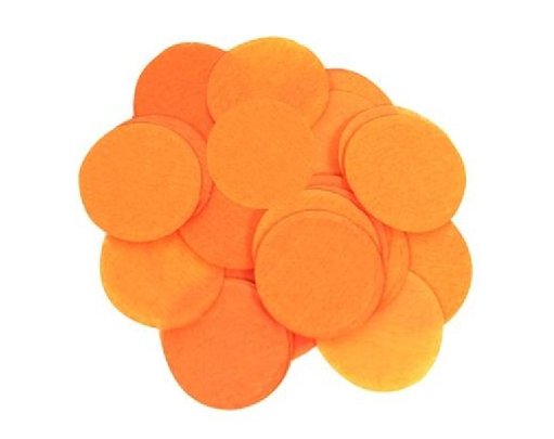 14G 15MM ORANGE PAPER CONFETTI