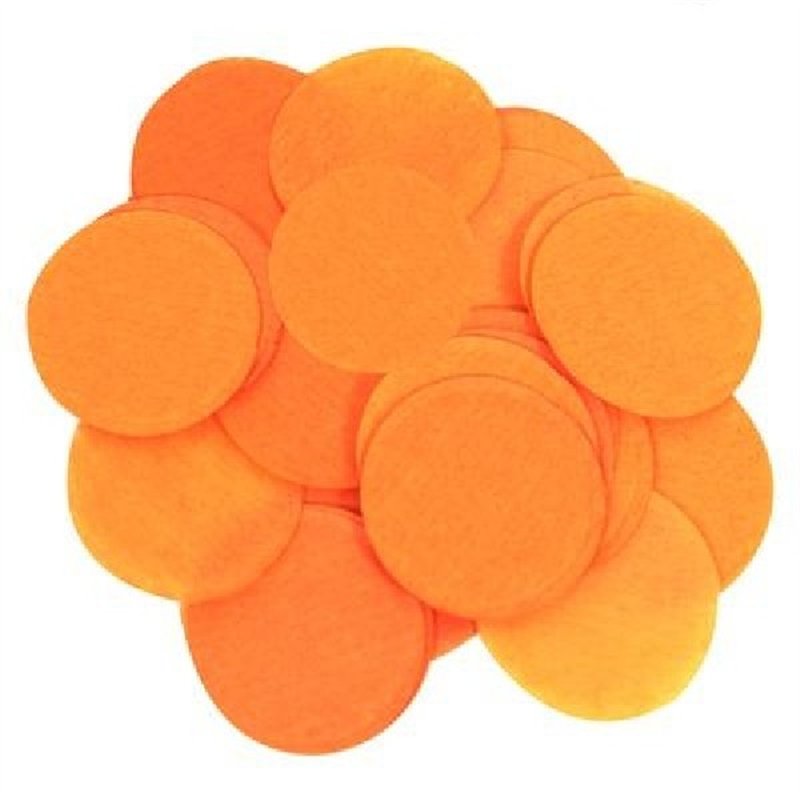 14G 25MM ORANGE PAPER CONFETTI