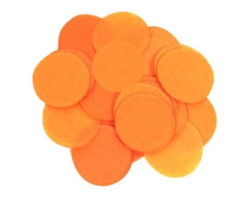 14G 25MM ORANGE PAPER CONFETTI