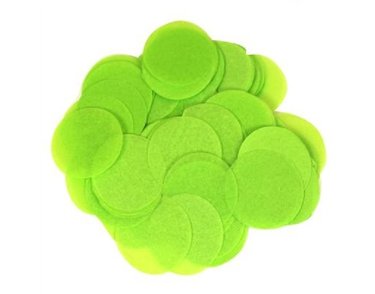 14G 25MM LIME GREEN PAPER CONFETTI