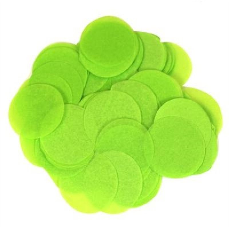 14G 25MM LIME GREEN PAPER CONFETTI