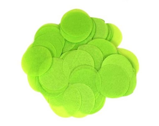 14G 25MM LIME GREEN PAPER CONFETTI
