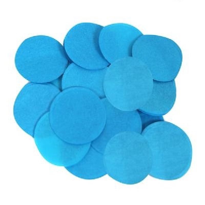 14G 25MM TURQUOISE PAPER CONFETTI