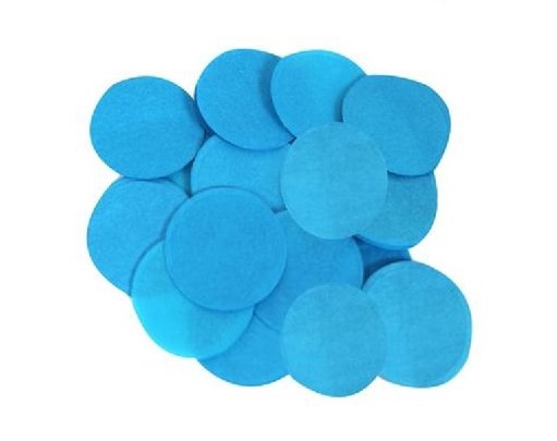 14G 25MM TURQUOISE PAPER CONFETTI
