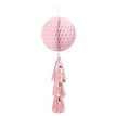 71cm ROSE GOLD HANGING HONEYCOMB DECORATION