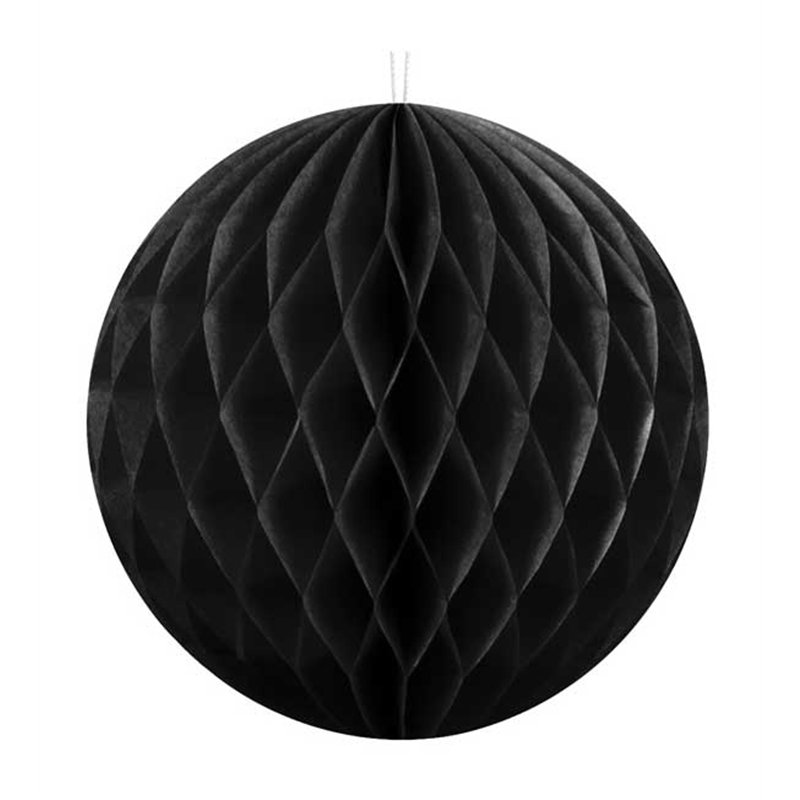 10cm BLACK HONEYCOMB BALL