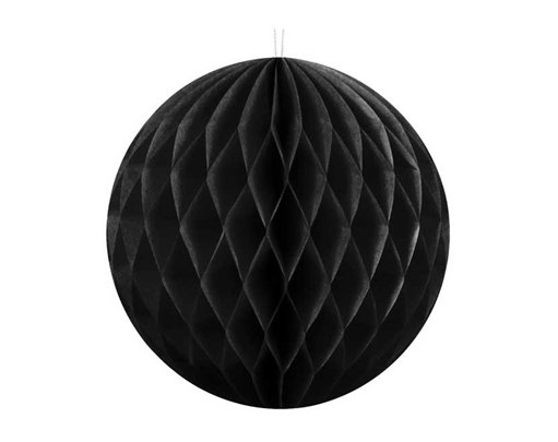 10cm BLACK HONEYCOMB BALL