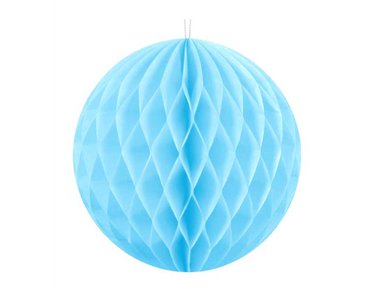 10cm SKY BLUE HONEYCOMB BALL