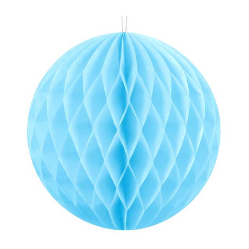 10cm SKY BLUE HONEYCOMB BALL