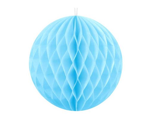 10cm SKY BLUE HONEYCOMB BALL