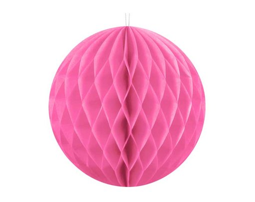 10cm PINK HONEYCOMB BALL