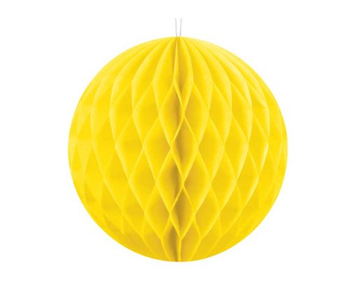 10cm YELLOW HONEYCOMB BALL