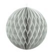 10cm LIGHT GREY HONEYCOMB BALL