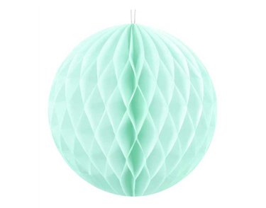 10cm LIGHT MINT HONEYCOMB BALL