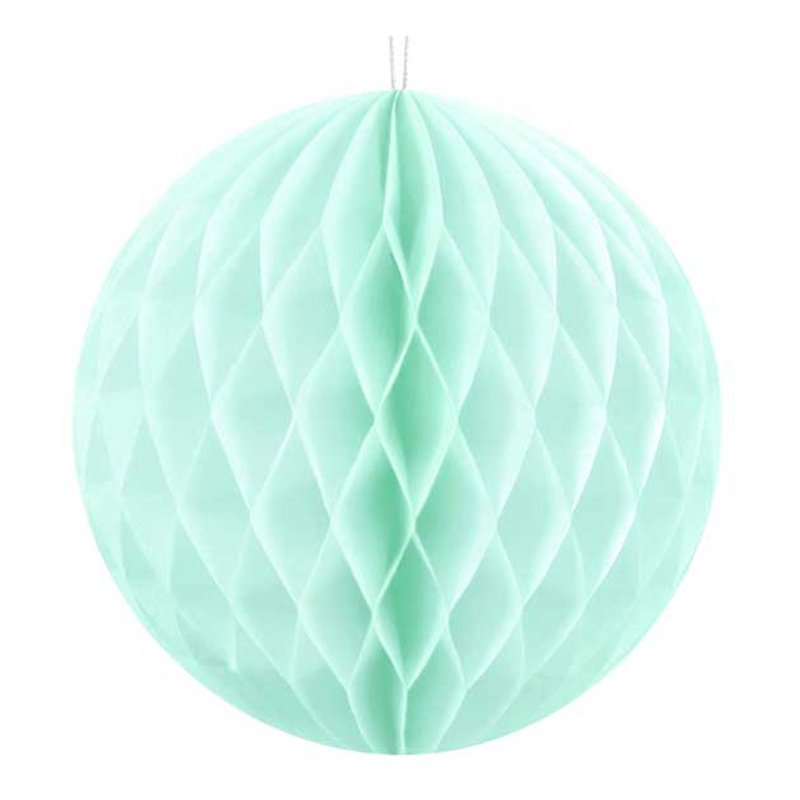 10cm LIGHT MINT HONEYCOMB BALL