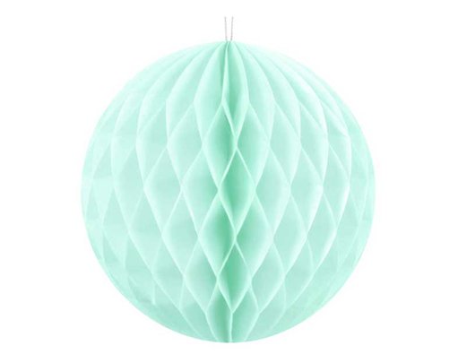 10cm LIGHT MINT HONEYCOMB BALL