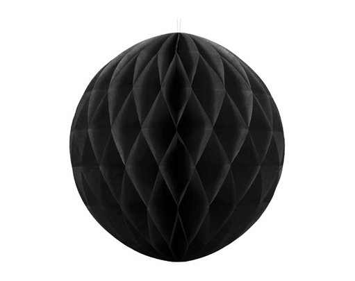 20cm BLACK HONEYCOMB BALL