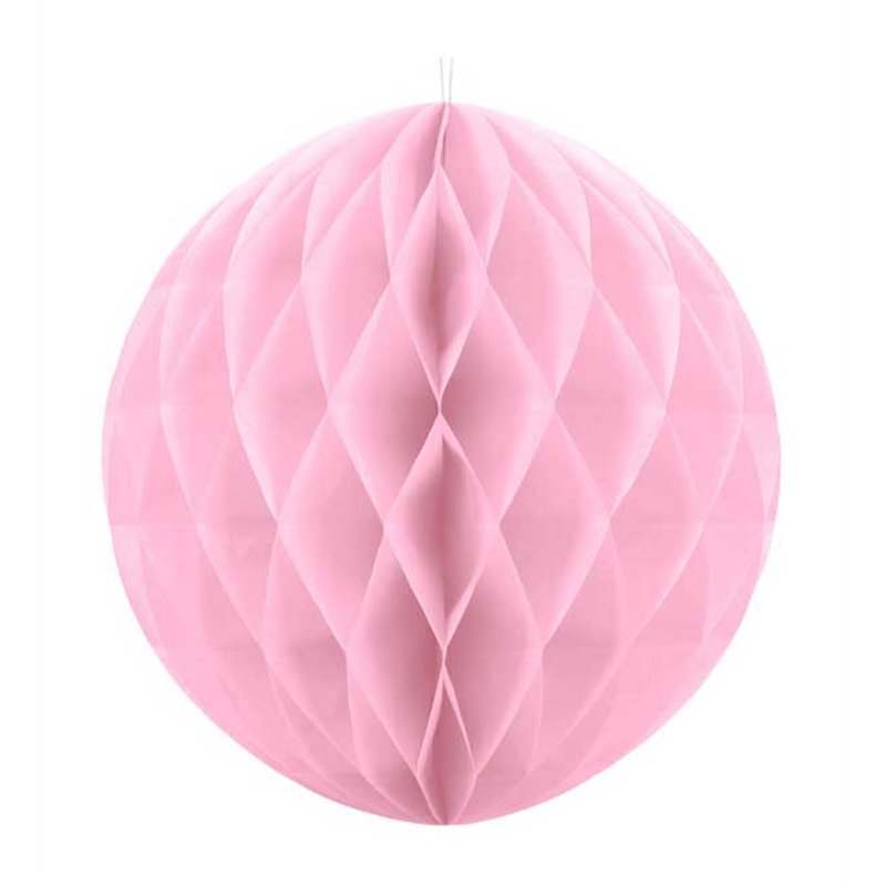 20cm LIGHT PINK HONEYCOMB BALL