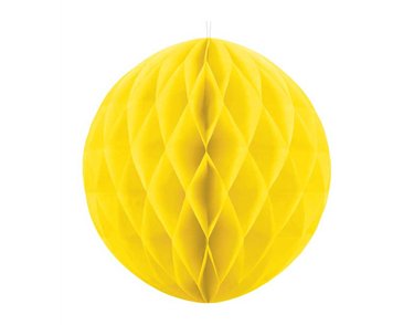 20cm YELLOW HONEYCOMB BALL