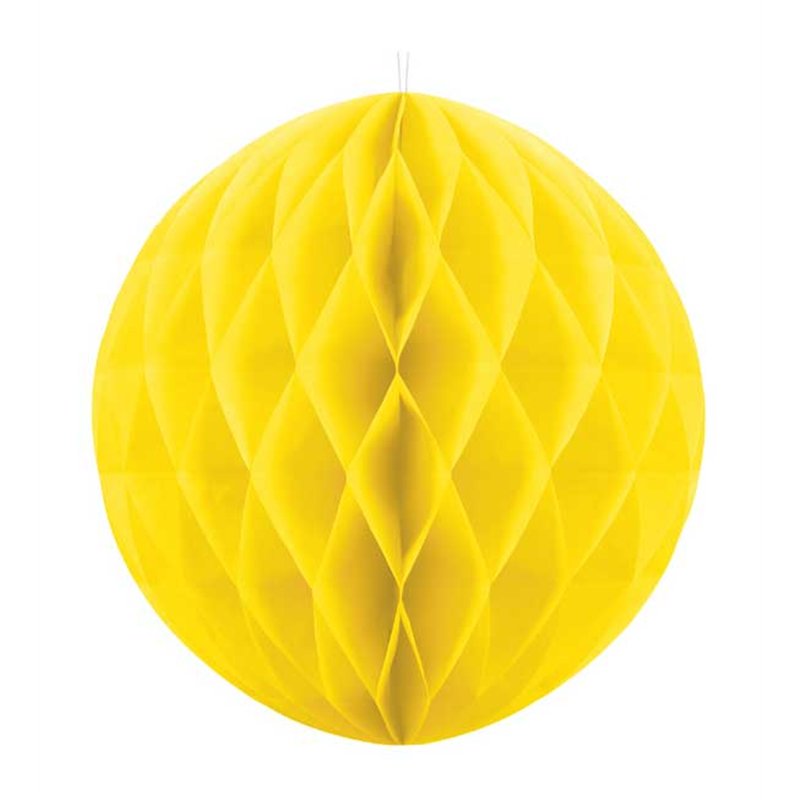 20cm YELLOW HONEYCOMB BALL