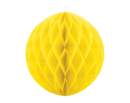 20cm YELLOW HONEYCOMB BALL