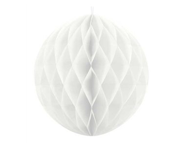 30cm WHITE HONEYCOMB BALL