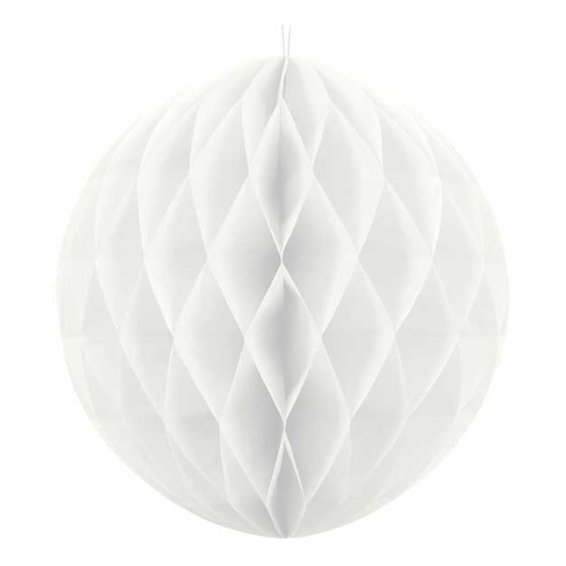 30cm WHITE HONEYCOMB BALL