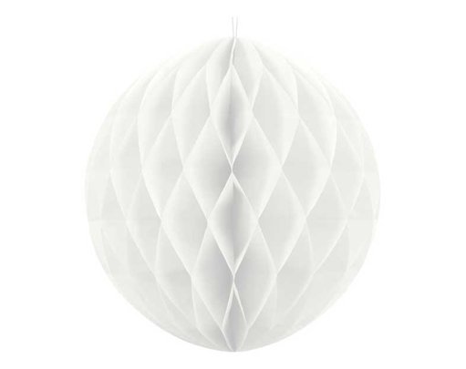 30cm WHITE HONEYCOMB BALL