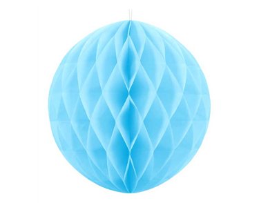 30cm SKY BLUE HONEYCOMB BALL